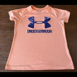 Orange Under Armour Small Tee